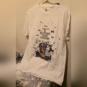 NWT 100% Cotton Disney L The Nightmare Before Christmas 30th Issac Morris Shirt